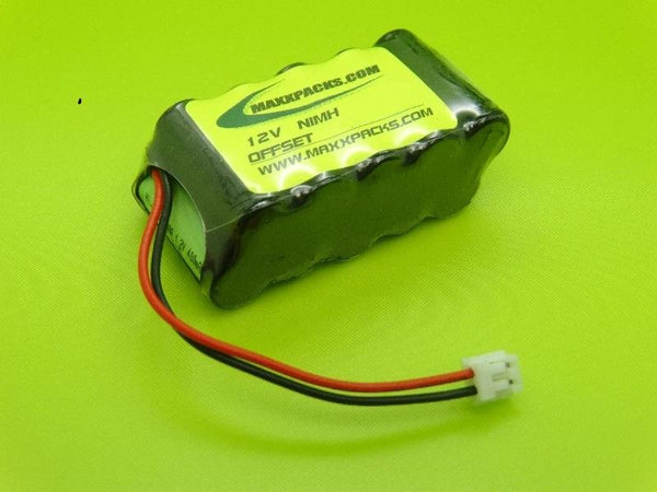 410B-O 12v 400mah NiMH 10 cell OFFSET AAA Pack JST CONNECTOR